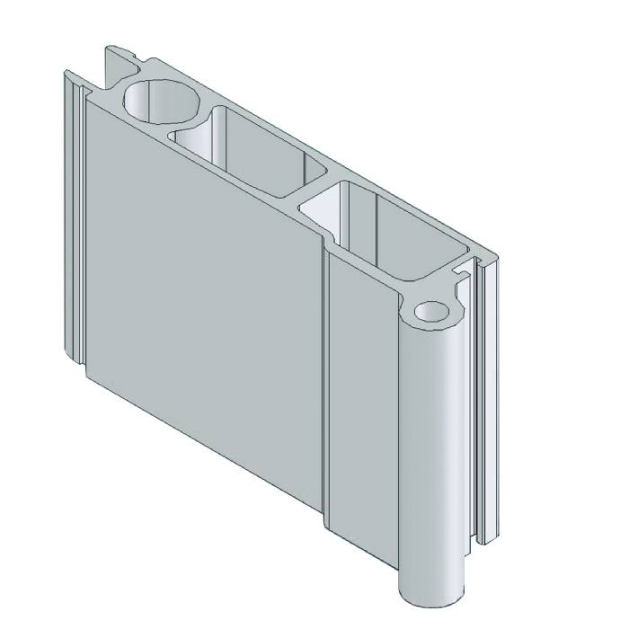 Profilo cerniera con chiusura porte laterali